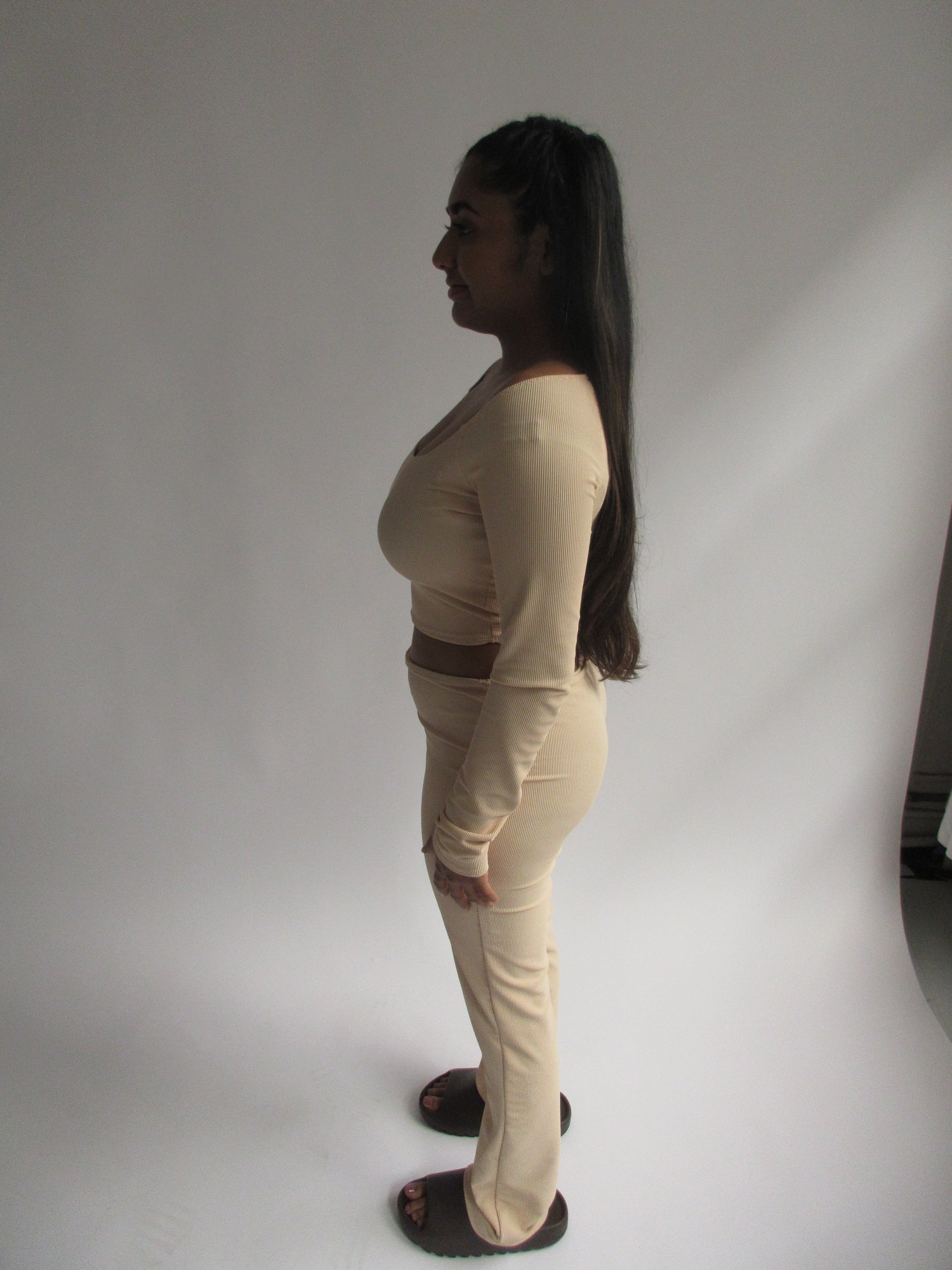 Image of BONE LONG SLEEVE TOP