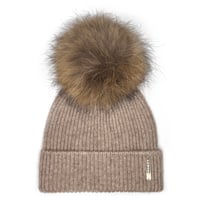 Image 1 of Oatmeal Angora Beanie