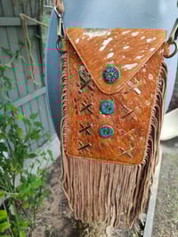 Image 3 of Yellowstone mobile bag - Tan turquoise