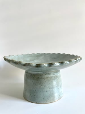 Image of Pedestal bowl - sage 