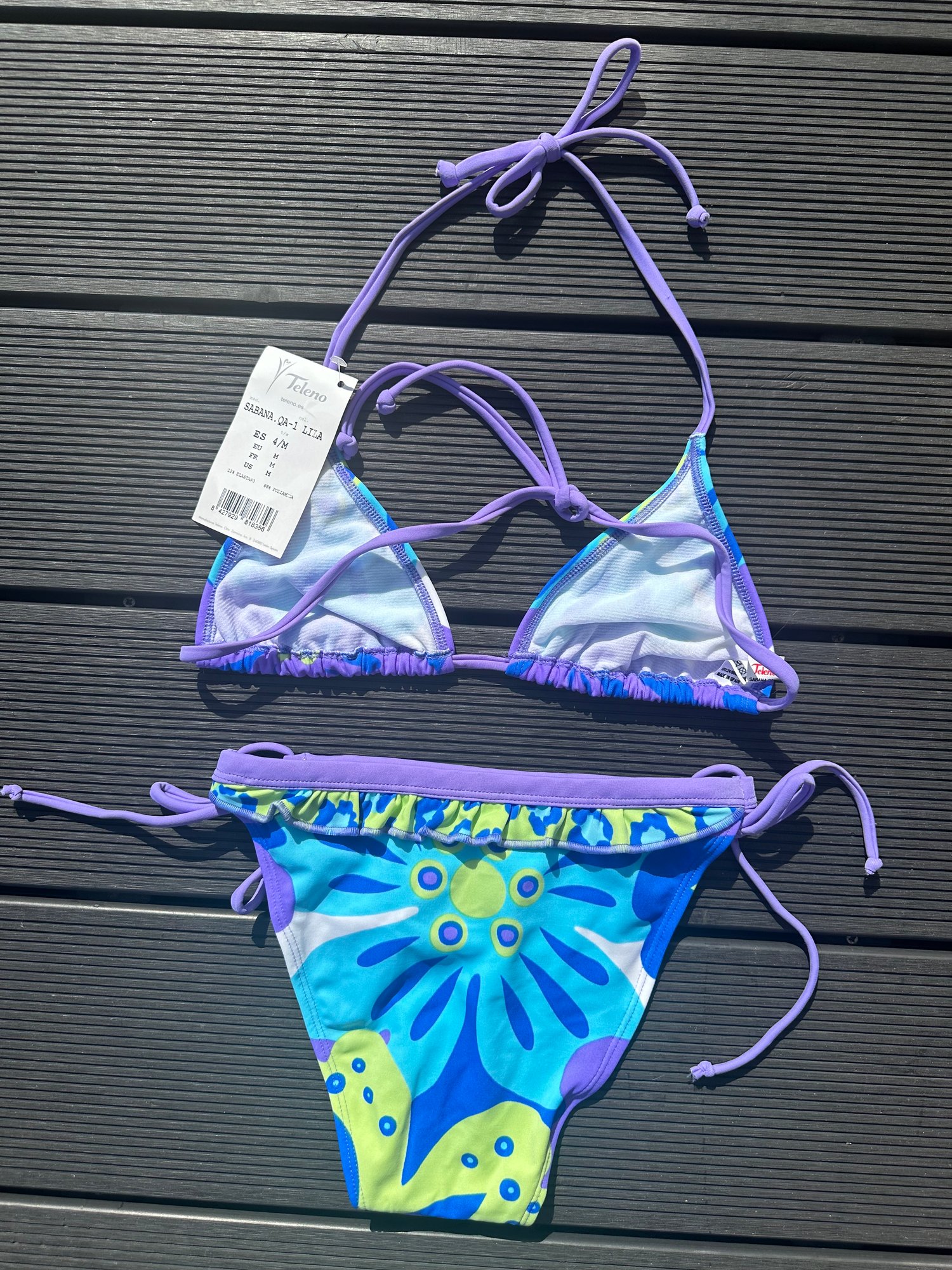 Image of 90's Pucci - Esq Tie Bikini Set 8-10-12