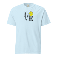 Image 5 of LOVE Pickleball Unisex Garment-dyed Heavyweight T-shirt