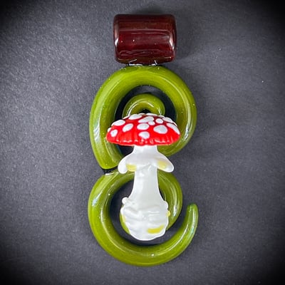 Image of Amanita Spiral Pendant