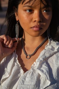 Image 1 of Asymmetrical Half Persian Earrings