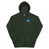 Image 9 of HOT GIRLS HAVE HEART HOODIE - BLUE