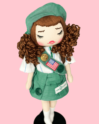 Image 3 of RESERVED FOR DINITSA GIRL SCOUT SMALL ART DOLL 