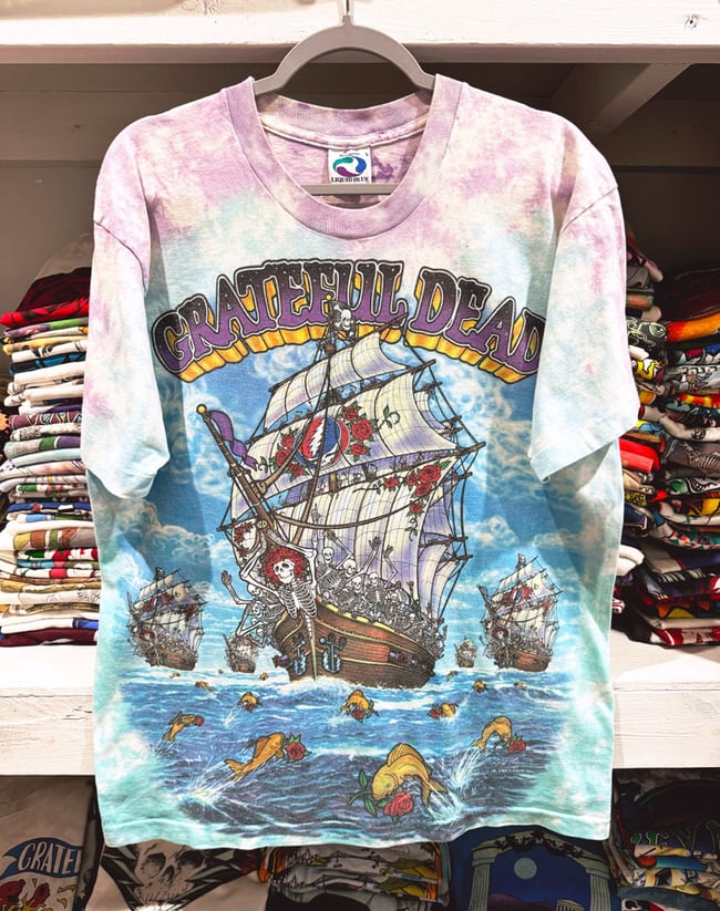 Rare Grateful Dead 1993 Ship of Fools T-Shirt - Size L