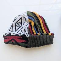 Image 1 of Upcycled Reversible Beanie Cotton Blend 33