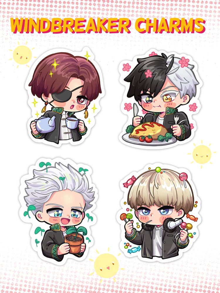 Image of Wind breaker Charms & Stickers