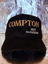 Image 1 of COMPTON ISN'T DANGEROUS - BLACK SUEDE HAT