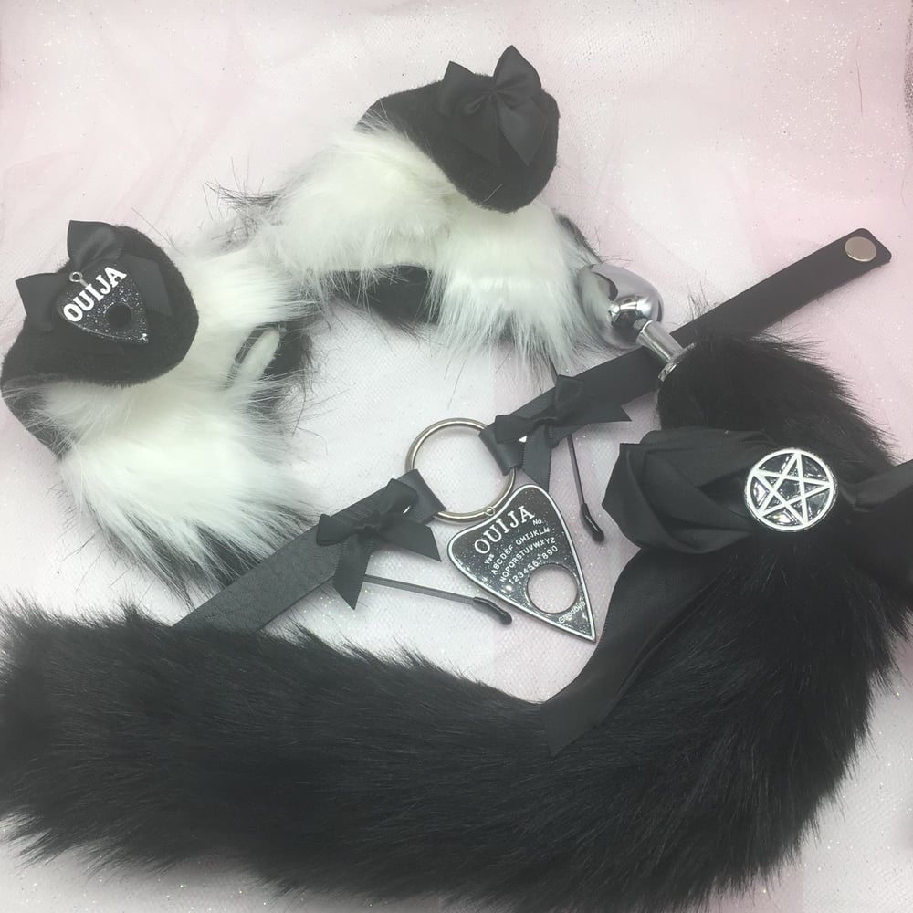 Ouija Kitten Black / White Petplay Set 🐾
