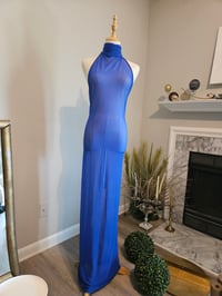 Image 4 of Luxury Mesh Halter Dress| More Colors Available🎨 Surf and Turf 🌊