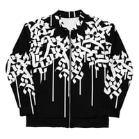 Image 1 of Unisex Bomber Jacket - Allover "Overgrowth" Radial Drips