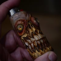 Image 1 of Monstrous Glow Bic Lighter Sleeve OOAK