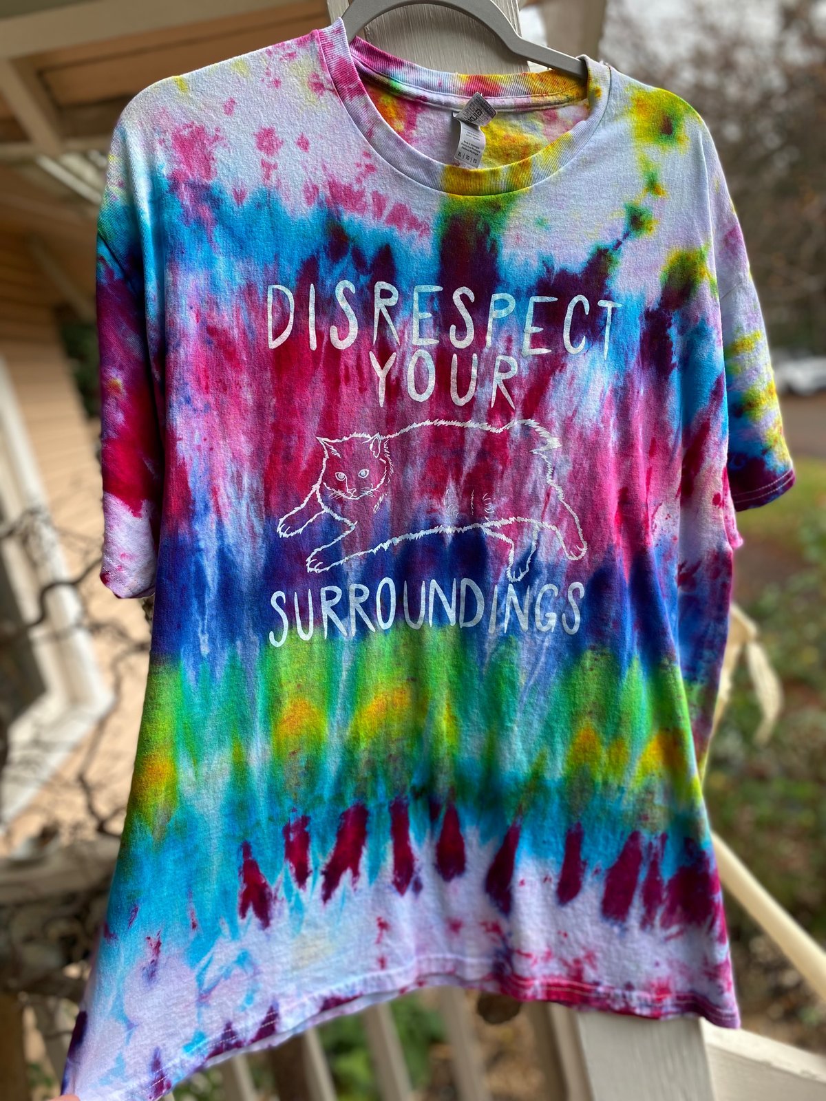 Image of XL Disrespect Your Surroundings Tie Dye Shirt 8