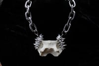 Image 1 of Dead good spiky vertebra statement necklace