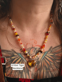 Image 3 of Amber Tiger Necklace 