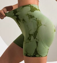 Image 3 of Olive Green Swirl Shorts