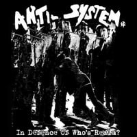 Image 1 of Anti System - "In Defense Of Who's Realm?" LP (UK Import)