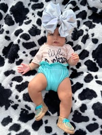 Image 1 of Turquoise Baby Girl Bloomers