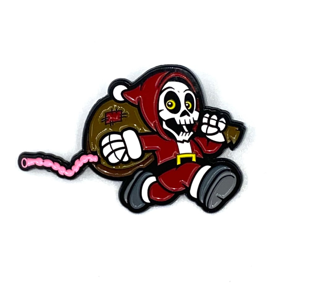 Santa Reaper Enamel Pin