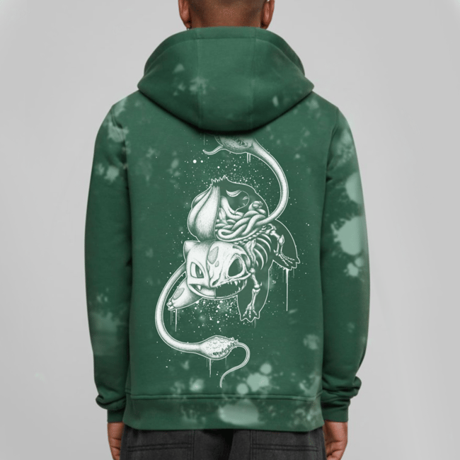 #001 Anatomy Limited Green Bleached Hoodie