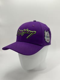 Image 1 of PURPLE/GREEN SNAP HAT