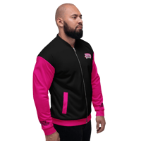 Image 3 of Unisex Bomber Jacket black/pink