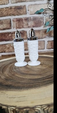 Image 2 of Vintage Westmoreland Salt and Pepper Shakers