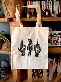 Image 3 of Handprinted cotton totes