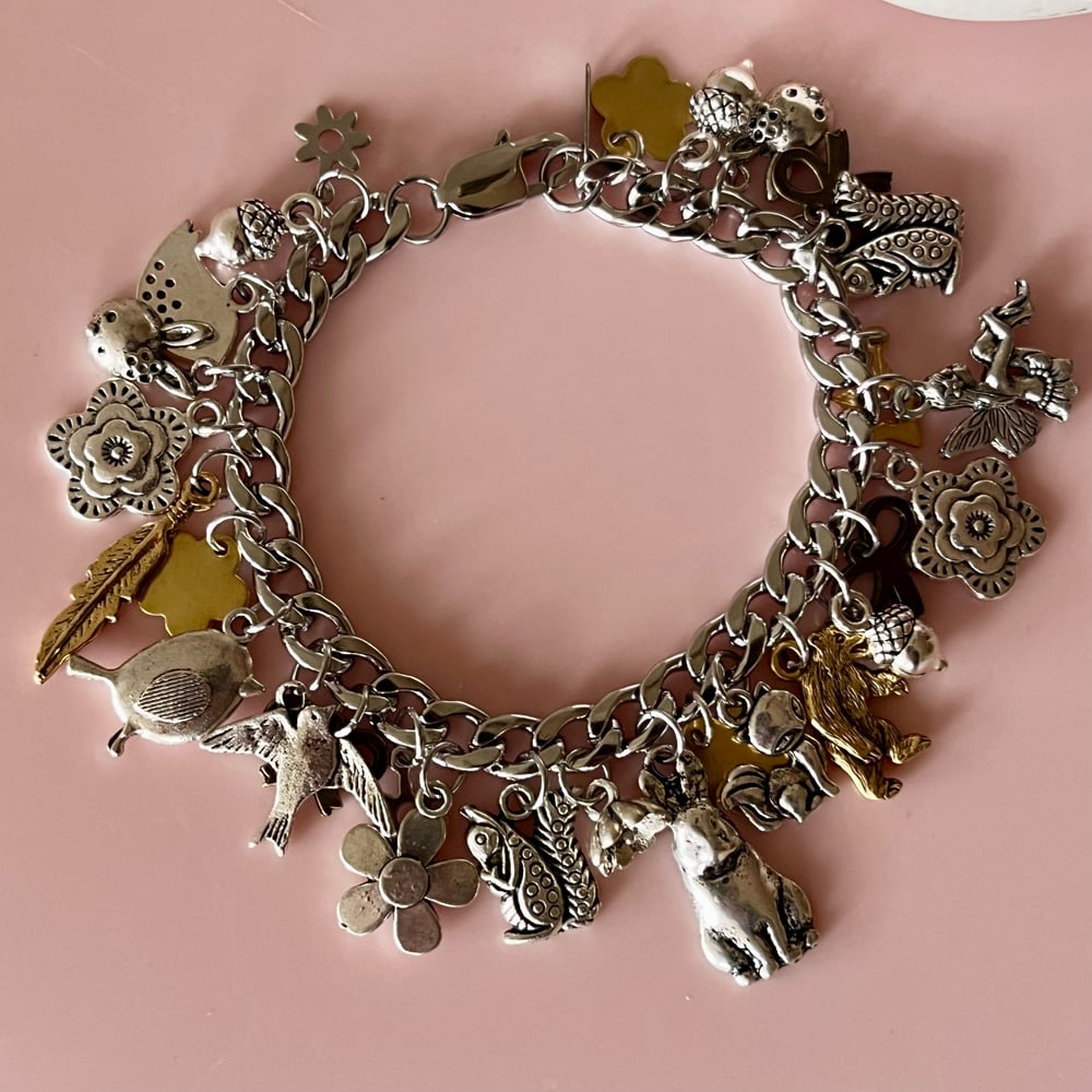 Image of One of a Kind Charm Bracelet - Woodland 1