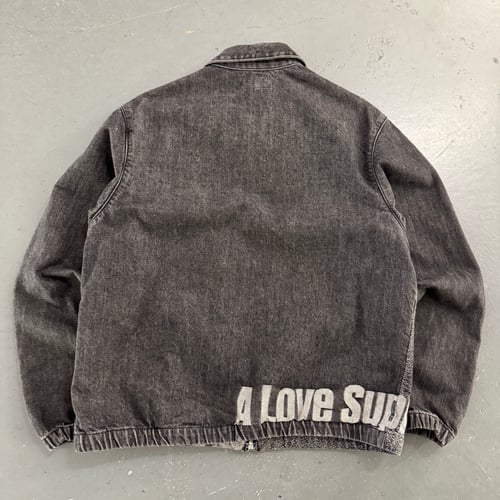 Image of FW 21 Supreme John Coletrane "A Love Supreme" Denim Jacket, size medium