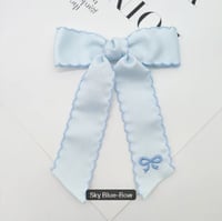 Image 3 of Moonstitch embroidered bow