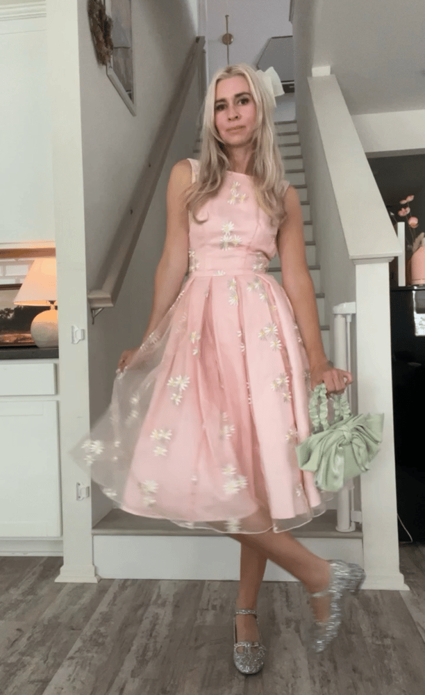 Image of Pink daisies dress 