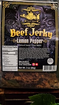 Image 2 of 👑The Armored Kingdom Lemon Pepper Beef Jerky 🍋🍖