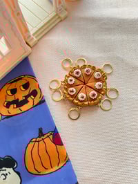 Image 2 of Pumpkin Pie Dangle Earrings 