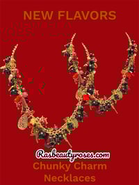 Image 2 of Black & Red Chunky Necklace 