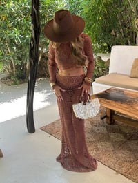 Image 1 of Jondal Crochet Maxi Set Chocolate 
