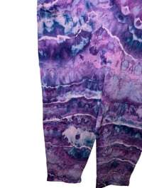 Image 6 of L/XL Knit Pocket Playsuit in Purple Haze Geode Ice Dye