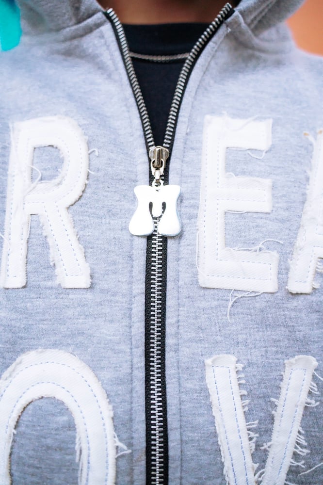 Image of “Spread Love” Zip Hoodie (Gray)