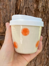 Image 1 of Latte Travel/ Keep Cup ‘Orange Dot’