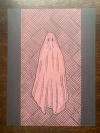 Image 1 of Limited Reprint - 'Haunt Me' Strawberry Colorway Blockprint