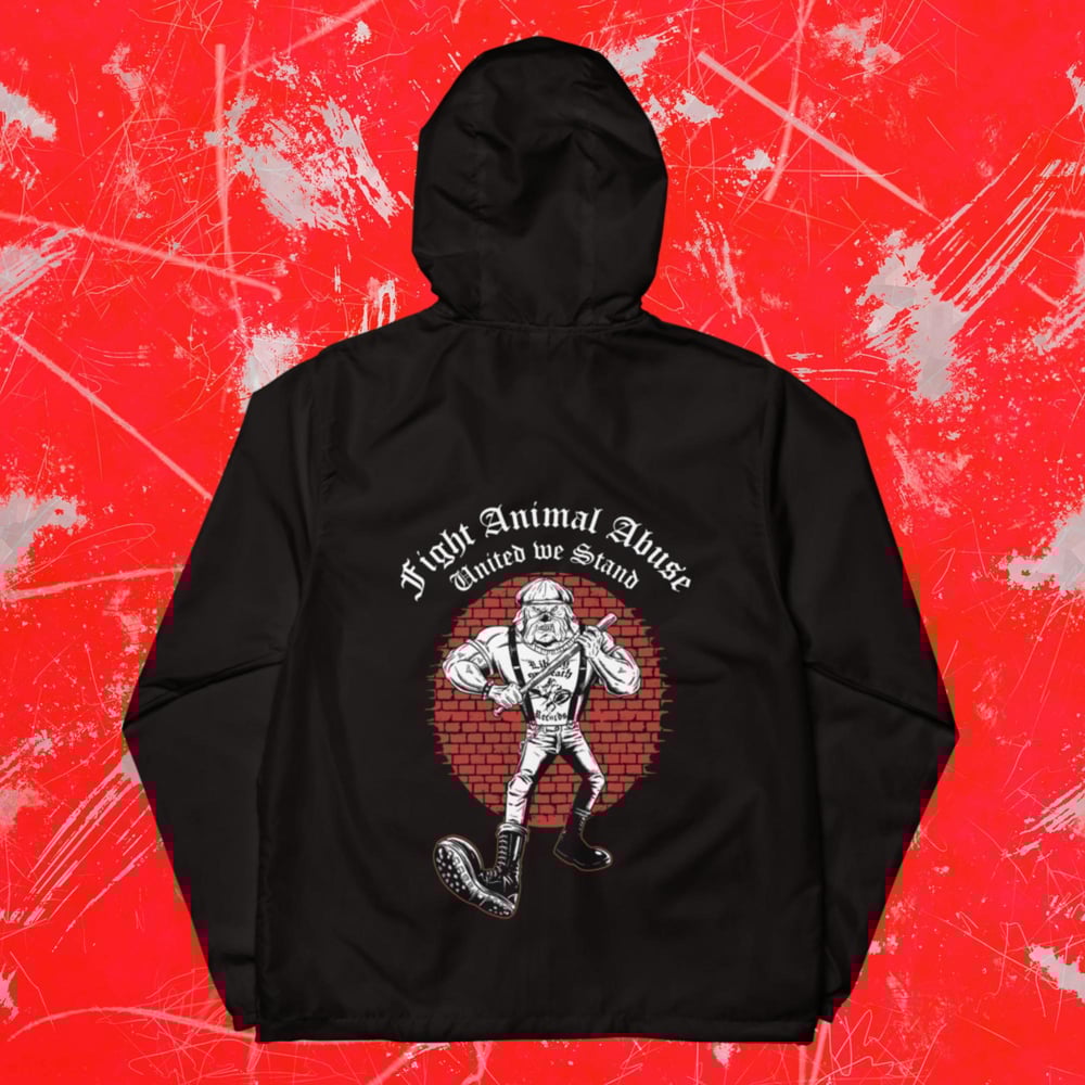 FIGHT ANIMAL ABUSE Unisex lightweight zip up windbreaker