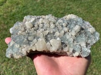 Image 6 of Green Fluorite On Druzy Quartz With UV Dog Tooth Calcite #1965