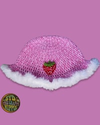 Strawberry Shortcake Crochet Bucket Hat (Made To Order)