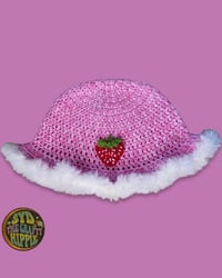 Strawberry Shortcake Crochet Bucket Hat | Made To Order
