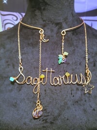 Image 2 of Zodiac Necklace with Collarette 