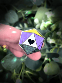 Image 3 of DnD Dice Pride Enamel Pin