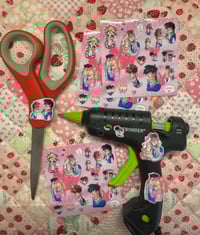 Image 2 of an absolutely hideous Morbid grotesque sticker sheet