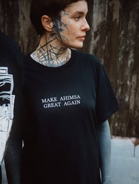 Image 2 of MAKE AHIMSA GREAT AGAIN Shirt White 